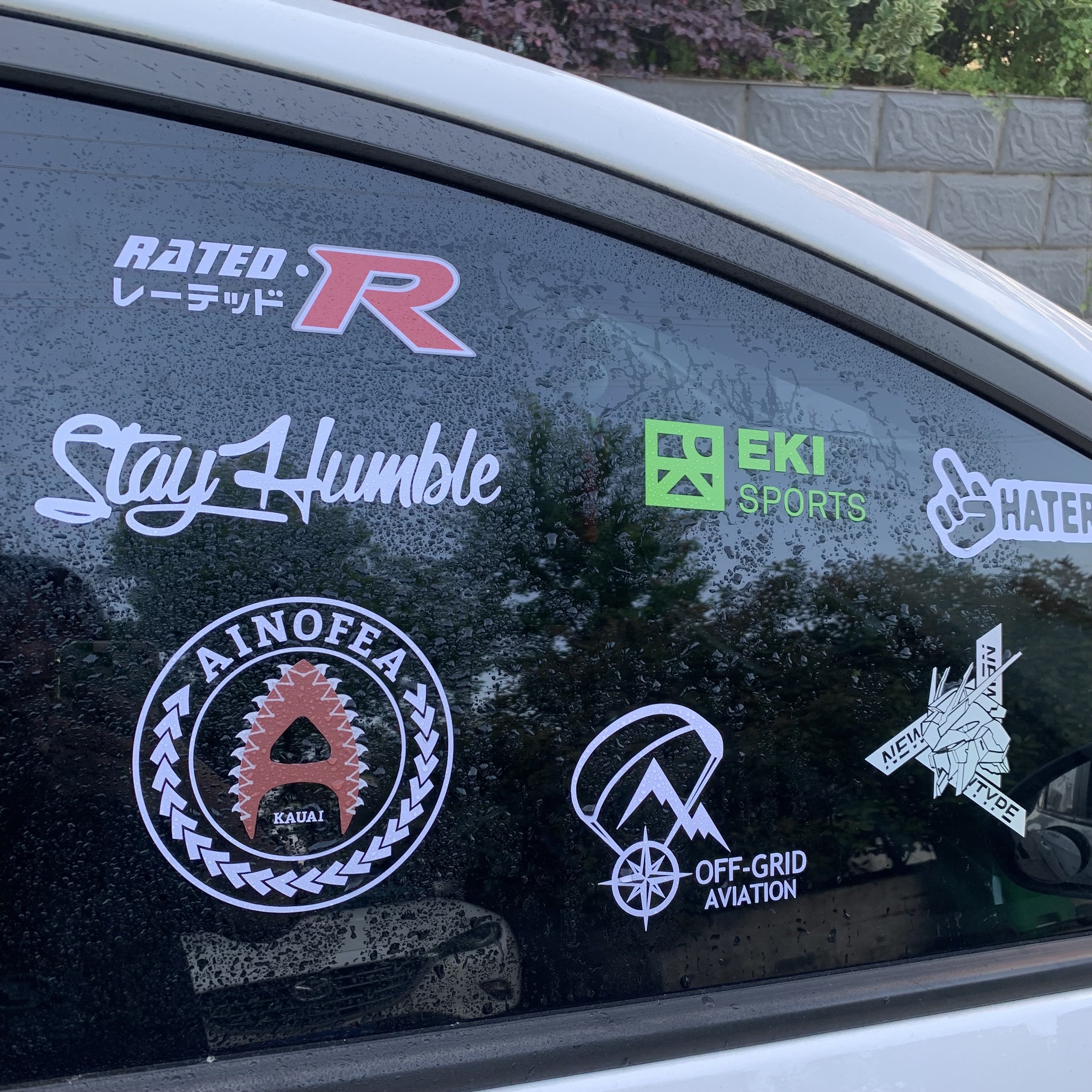 Holographic reflective pet material transfer stickers for car