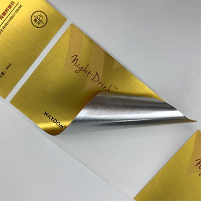 Waterproof Cosmetic Perfume Sticker Luxury Cosmetic Sticker Luxury Perfume Label Luxury Make Up Sticker PET Glossy Silver Label