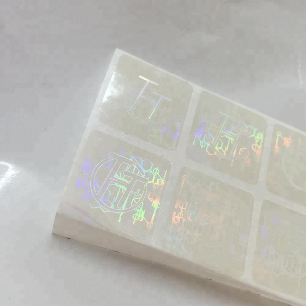 Custom holographic foil 3d hologram sticker