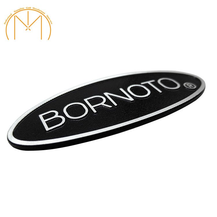 Factory direct sale metal aluminum label stainless steel sign screen printing nameplate nickel plate LOGO zinc alloy trademark