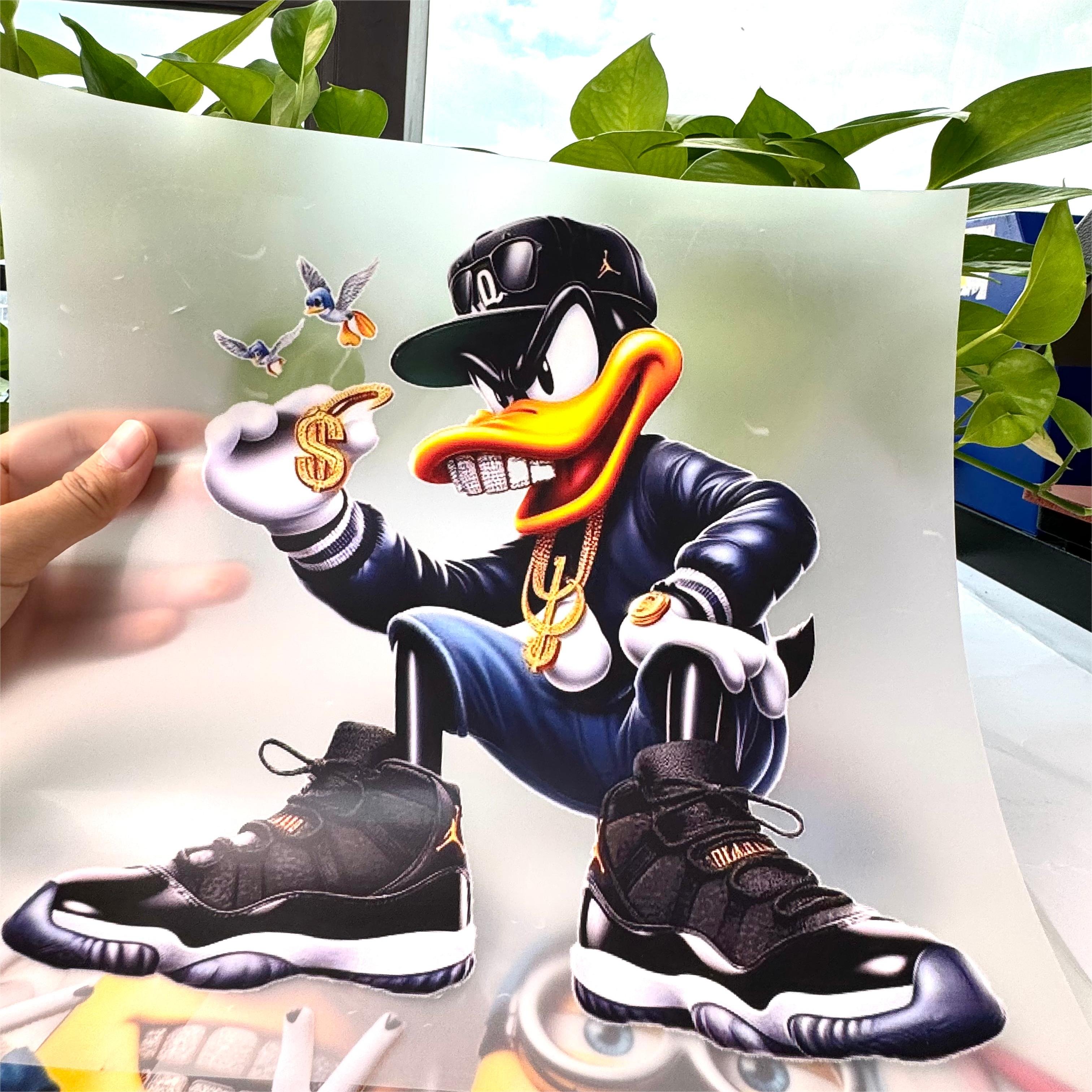 XinShi Factory custom Quality Cartoon Screen Printing Waterproof Stickers DFT Heat Transfers for Clothes Bags
