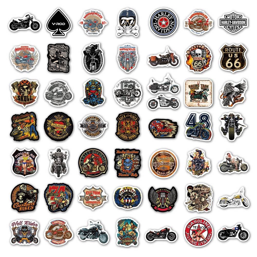 New custom logo creative cool design waterproof motorcycle sticker graffiti helmet vinyl holographic die cut sticker