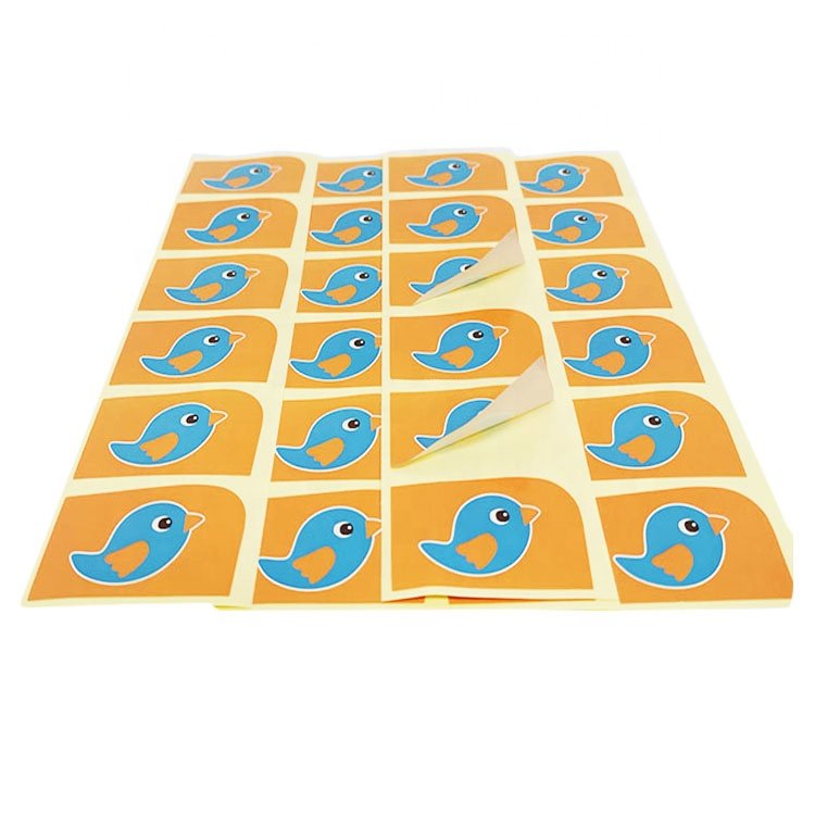 Strong adhesive waterproof custom design company logo sticker label
