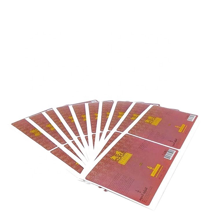 Strong adhesive waterproof custom design company logo sticker label