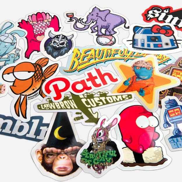 Custom Printing Die Cut Waterproof Vinyl Adhesive Advertising Stickers Custom PVC Logo Stickers