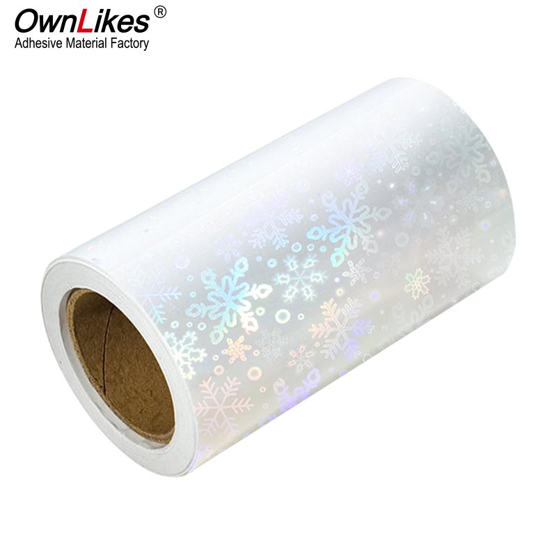 High Quality Waterproof Self Adhesive A4 Blank Hologram Vinyl Sticker Label Paper Roll For Inkjet Printer
