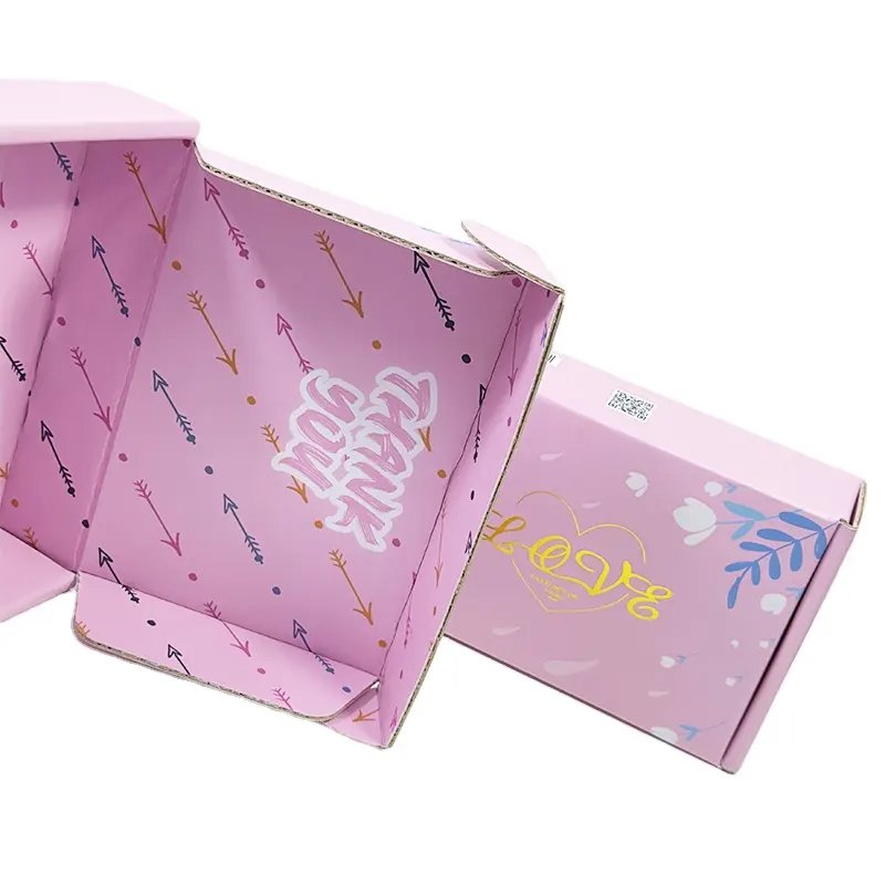 Cardboard Boxes Cardboard Carton Clothing Hat Shipping Boxes Packaging Corrugated Mailing Box for Shipping Custom Colored Paper