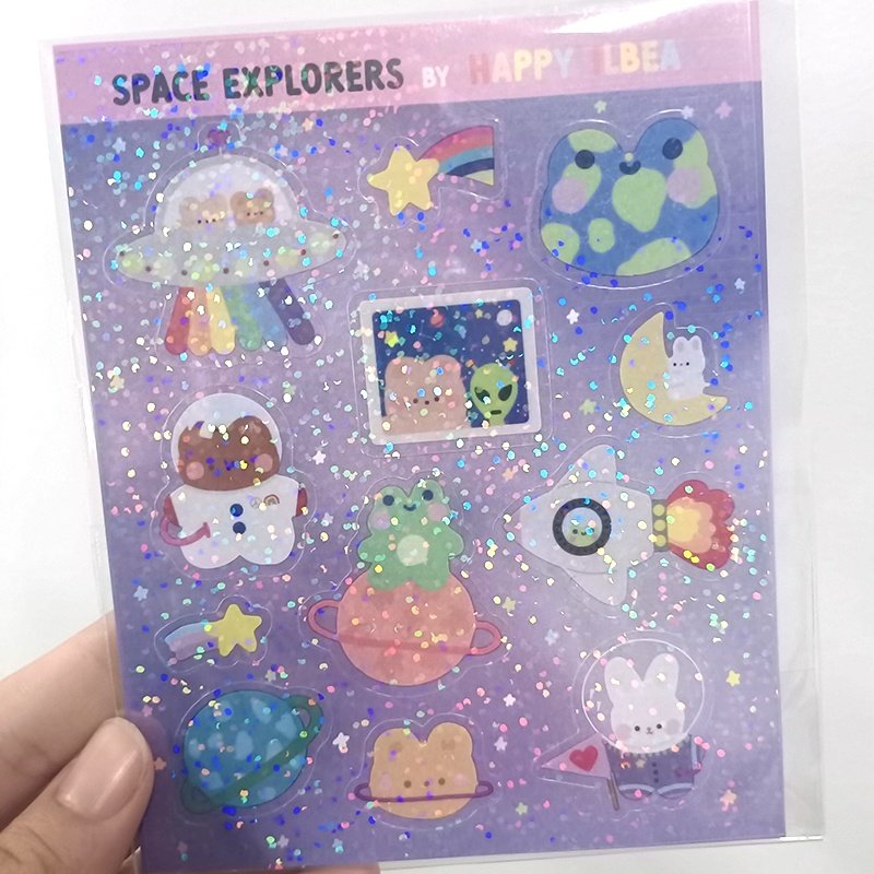 Waterproof custom printing cute vinyl kiss cut sticker sheet for planner