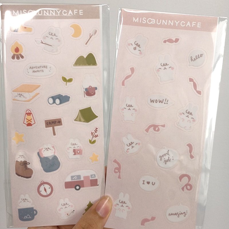 Waterproof custom printing cute vinyl kiss cut sticker sheet for planner
