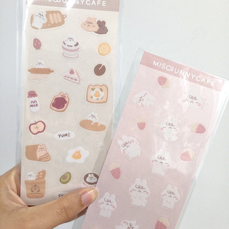 Waterproof custom printing cute vinyl kiss cut sticker sheet for planner