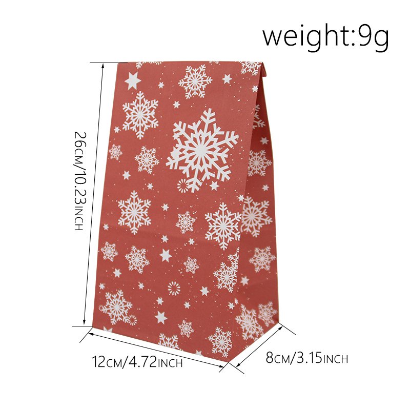 Christmas Bulk Wrapping Gift Bags with Stickers Treat Bags for Holiday Party Favors Classroom Gift Giving Paper Bags for Xmas