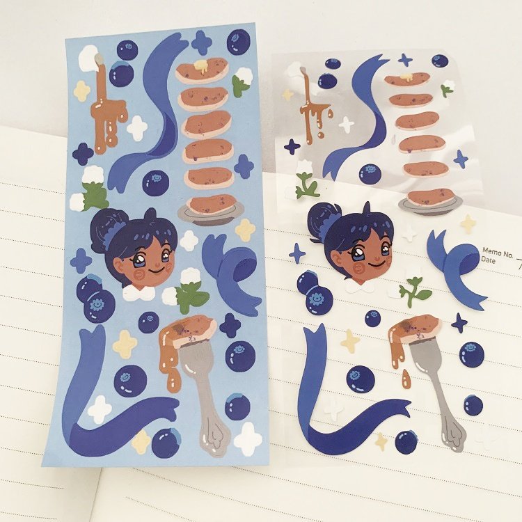 Custom Adhesive 15*5cm Vinyl Printing Sticker labels Glitter Deco Sand Effect Transparent Sticker Sheets For Kids