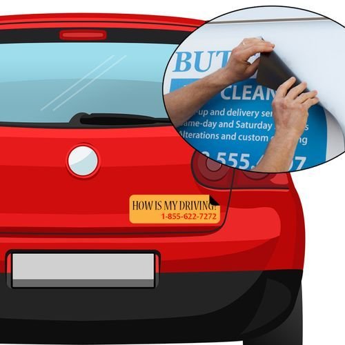Custom Magnet Vehicle Sticker Bumper Removable Advertise Sign For Van Truck Magnetic Stickers