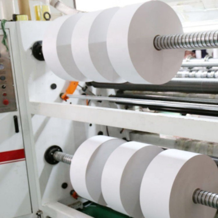 Wholesale Custom 48gsm 55gsm 65gsm 70gsm Blank Direct Adhesive Printer Label Sticker Thermal Paper Jumbo Roll