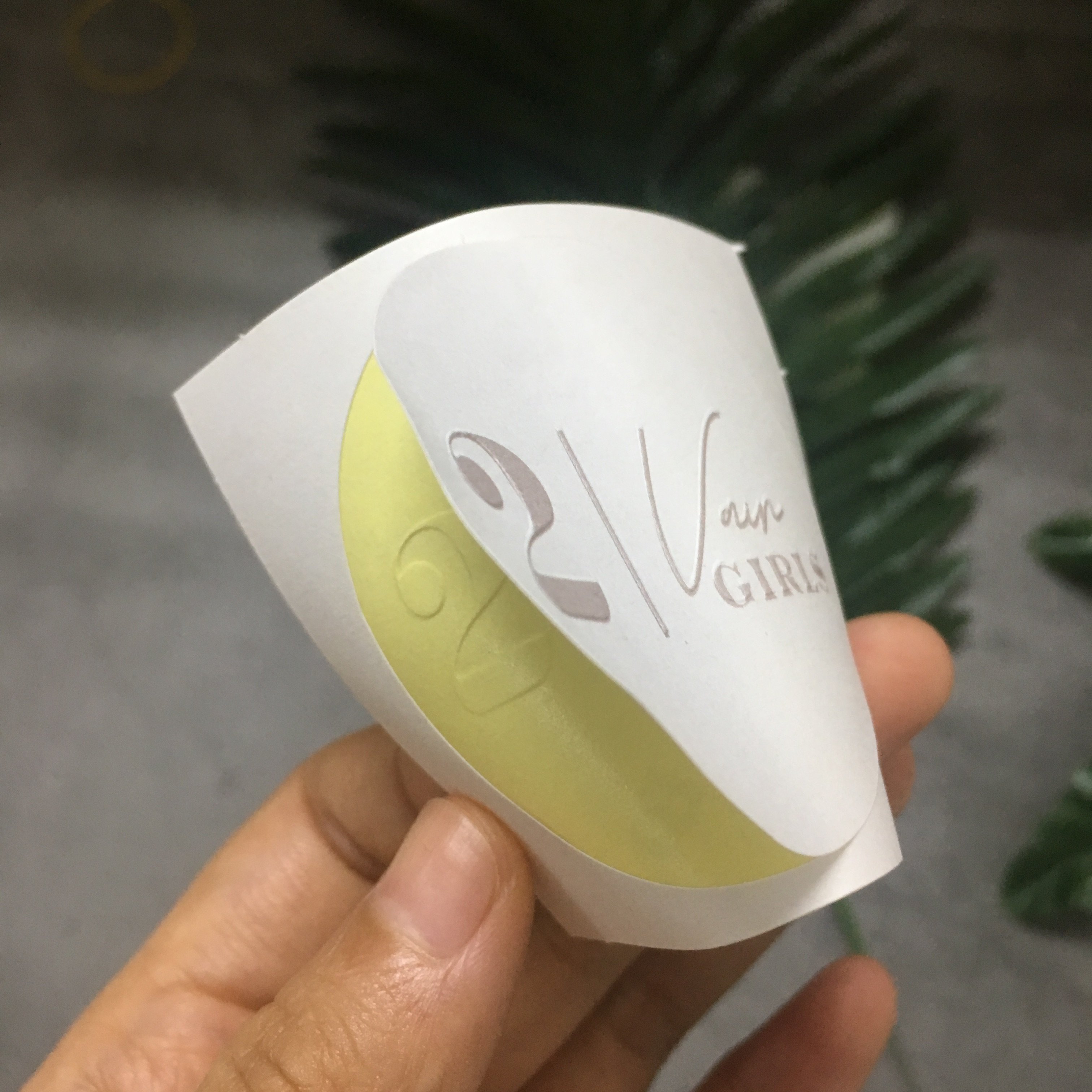 Self Adhesive Customized Stickers custom brand packaging label