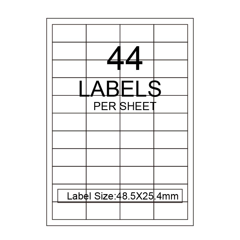 Flexography Amazon Sheet Fba Label Self Adhesive Stickers A4 Paper Custom Size Shipping Labels For Inkjet&Laser Printer