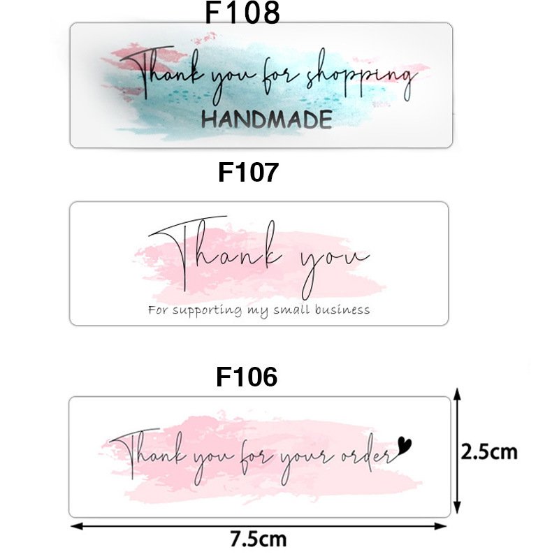 Custom Thank You Adhesive Stickers Label,Printing Thank You For Your Purchase Stickers