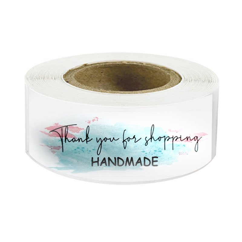 Custom Thank You Adhesive Stickers Label,Printing Thank You For Your Purchase Stickers