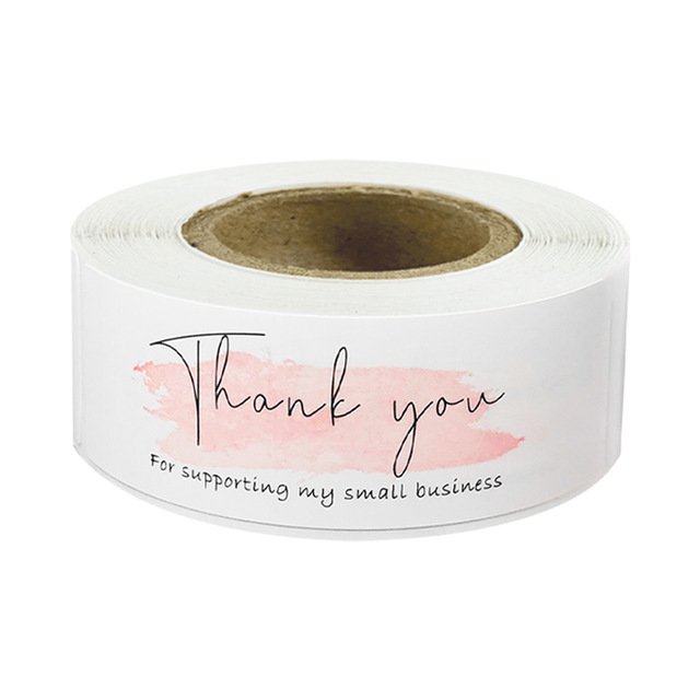 Custom Thank You Adhesive Stickers Label,Printing Thank You For Your Purchase Stickers
