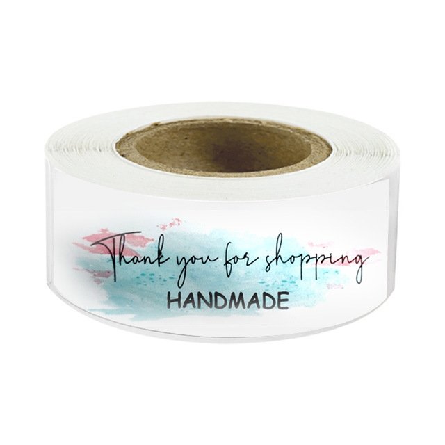 Custom Thank You Adhesive Stickers Label,Printing Thank You For Your Purchase Stickers