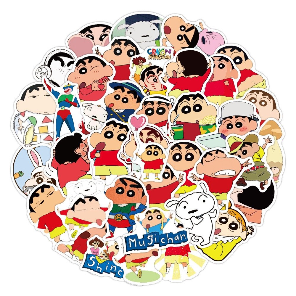 89 Styles 50pcs/set Anime Car Stickers Demon Slayer Jujutsu Kaisen My Hero Academia Berserk Genshin Impact Sailor Moon Frieren