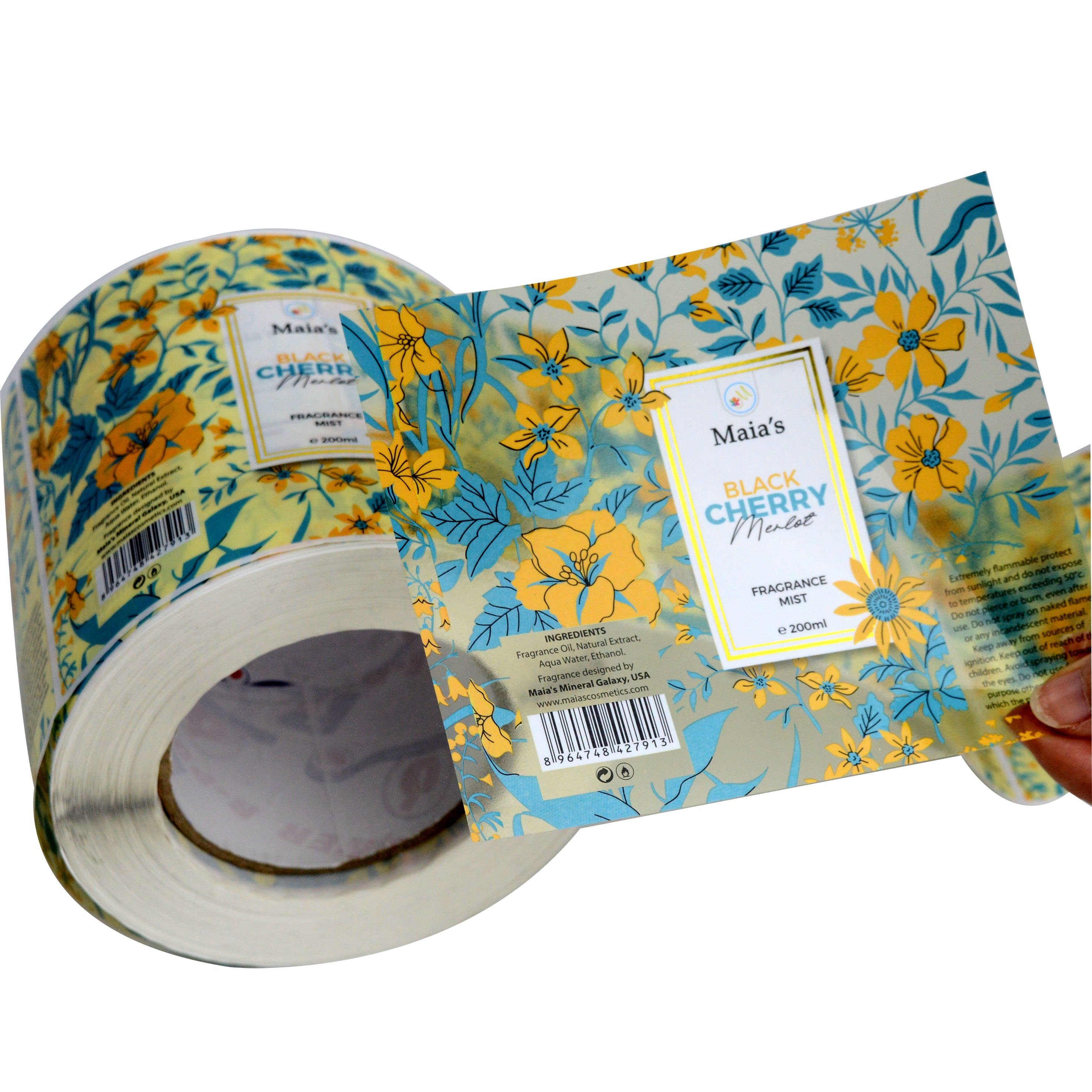 Wholesale Custom Printed Packaging Vinyl Stickers Labels For Honey Jars