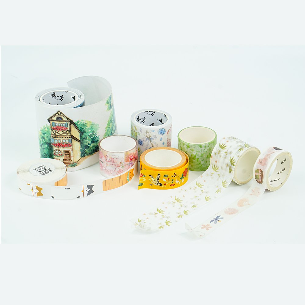 Kawaii Factory Direct Sale Custom Picture Waterproof Masking Painted Adhesive Washi Tape Stamp Set Sticker Acrylic Material