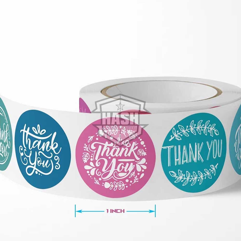 Thank You Sticker Labels Industry Trending Low Price Adhesive Custom your own logo Stickers in new Style