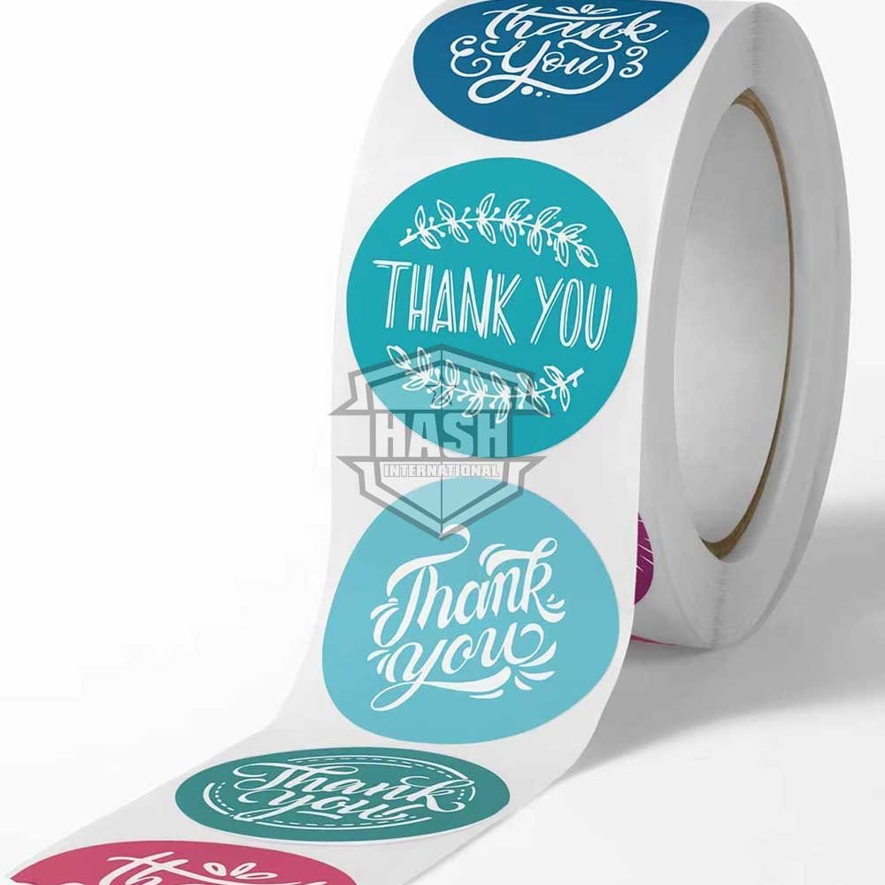 Thank You Sticker Labels Industry Trending Low Price Adhesive Custom your own logo Stickers in new Style
