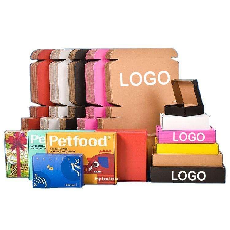 Custom Logo Mailer Box + Tissue Paper + Paper Sticker, High Quality Mailer Box Packaging For Product Shipping