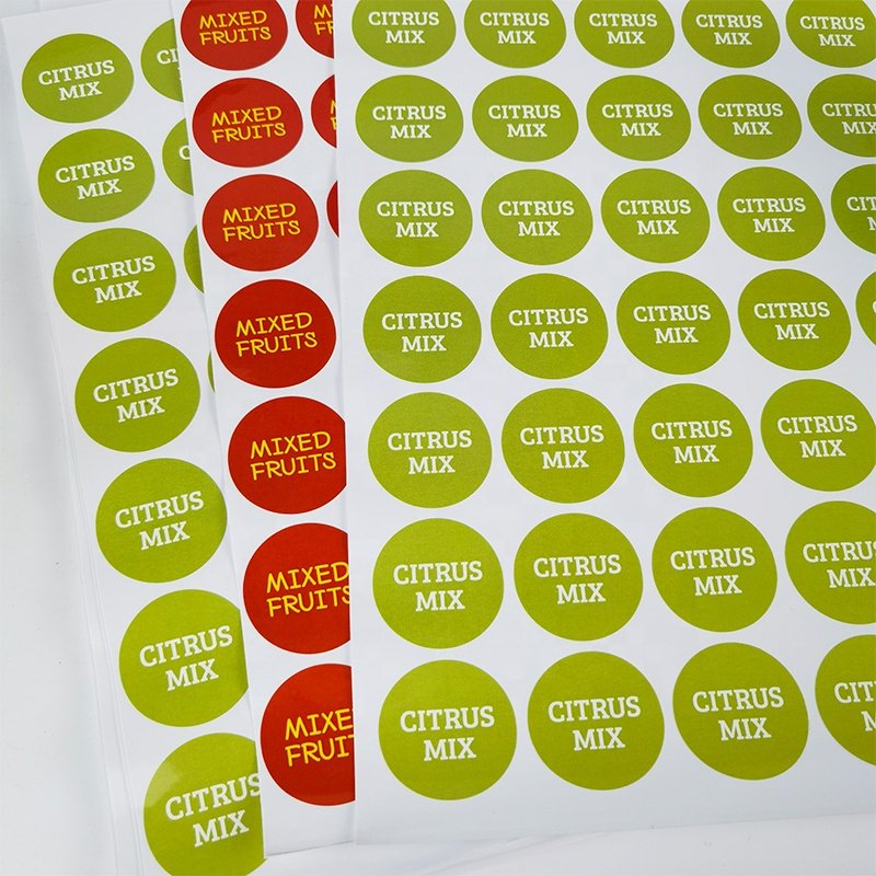 Direct Sale Waterproof Self Adhesive Custom Design Sticker Sheets Logo Label Vinyl Stickers Label Sheets for Products Packaging