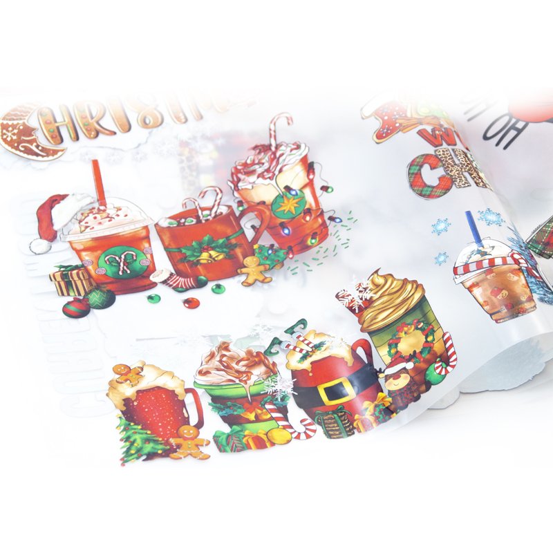 Custom T-Shirt Printing Christmas heat transfer sticker design labele screen printing iron on heat transfer designs for t shirts