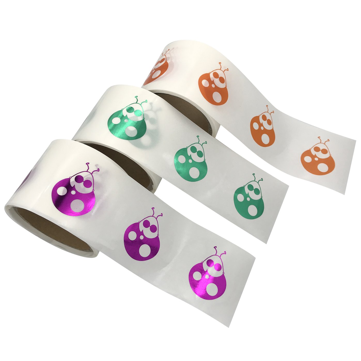 Custom printed gold foil transparent logo stickers,hot stamping clear circle sticker labels