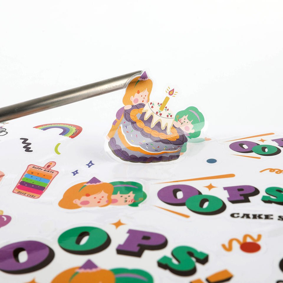 High Quality Custom sticker logo Clear Die Cut Labels Transparent Stickers Sheet
