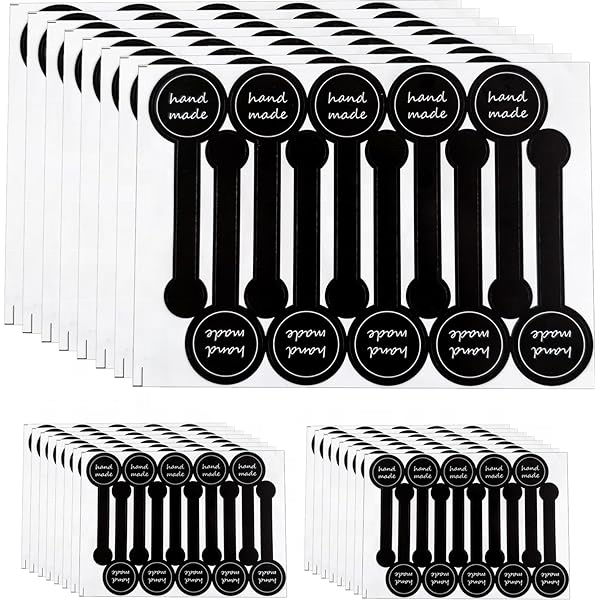 Hand Made Long Sealing Pastes Stickers Gift Packaging Self-Adhesive Label for Mini Loaf Cake Chocolate Candy Snack