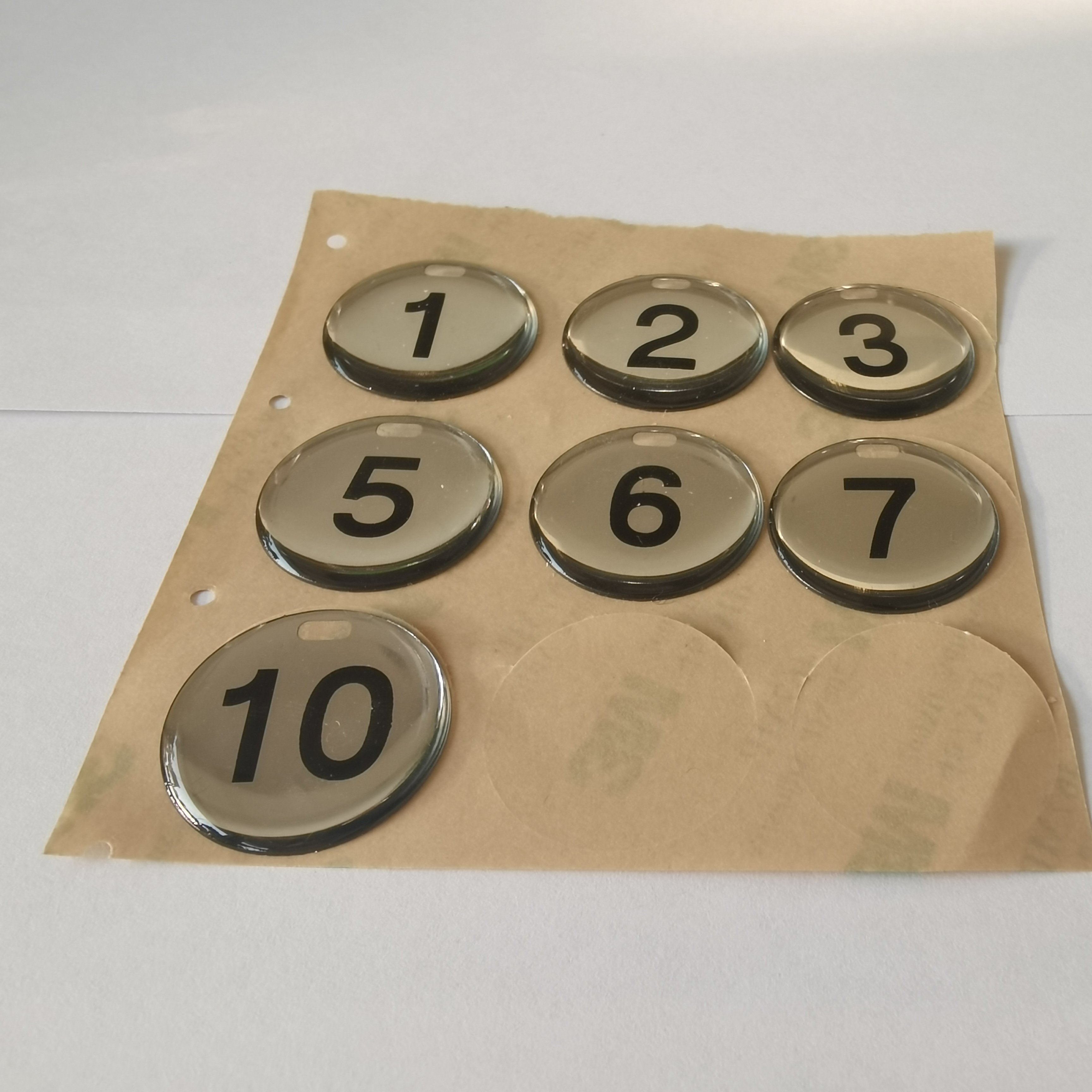 customized make 3D PVC clear resin dome epoxy sticker with adhesive