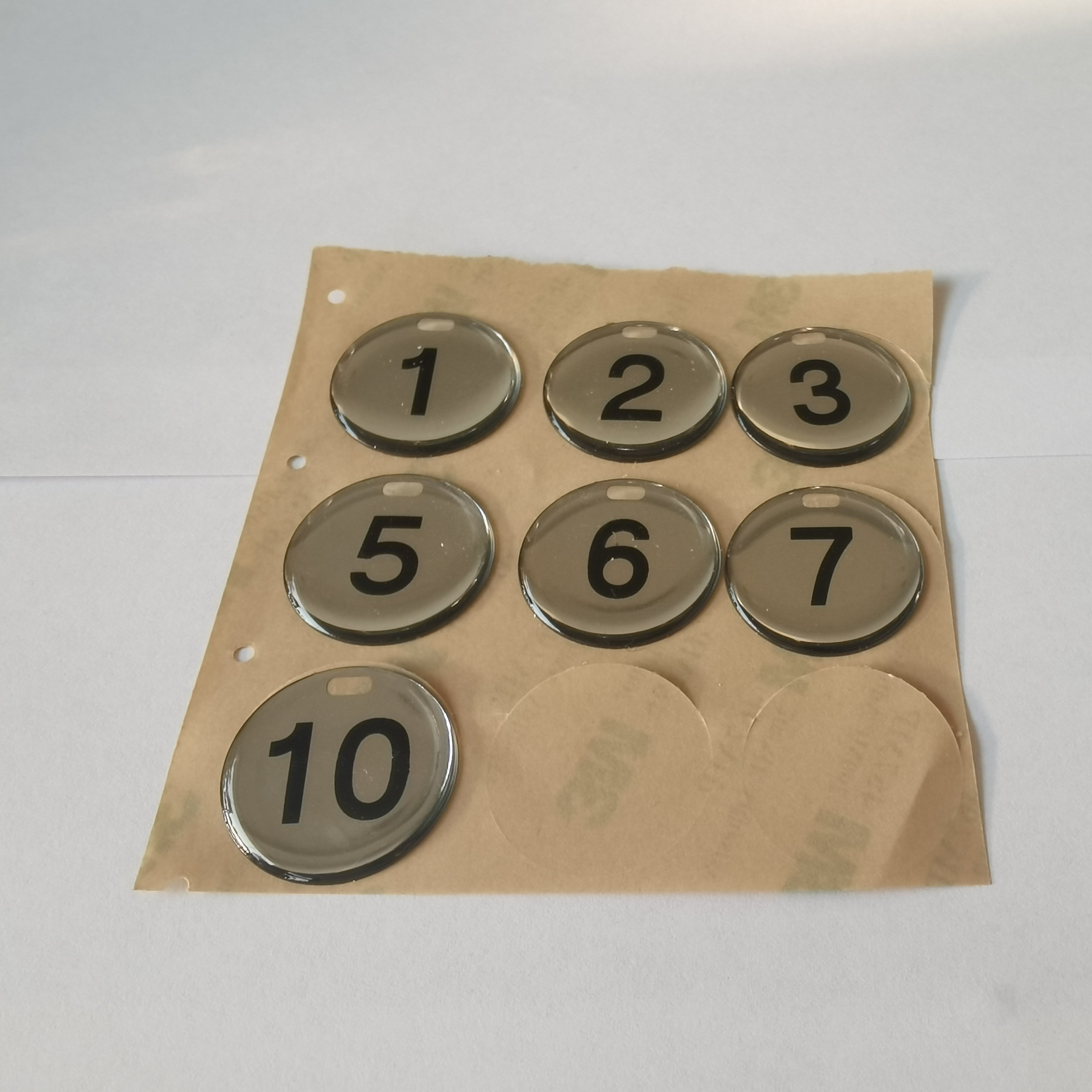 customized make 3D PVC clear resin dome epoxy sticker with adhesive