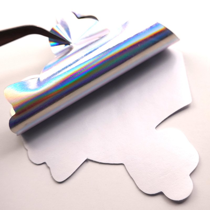 Customized Logo Made Label Holographic Sticker Rainbow Effect Custom Hologram Sticker business stickers custom logo