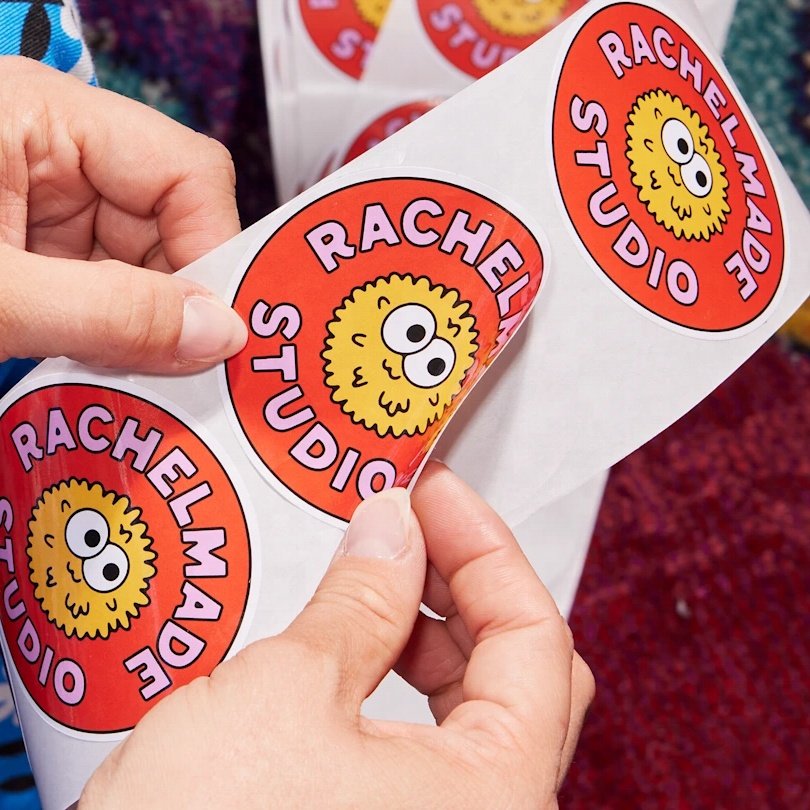 thank you stickers printing packaging labels die cut logo adhesive roll labels for packaging