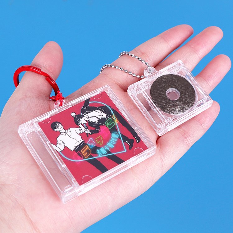 SUNSHING Writable Chip Rfid Round Coin Tags Packing Box Keychain IC UID Simini Album NFC Mini CD-R Music Album Minis CD Box