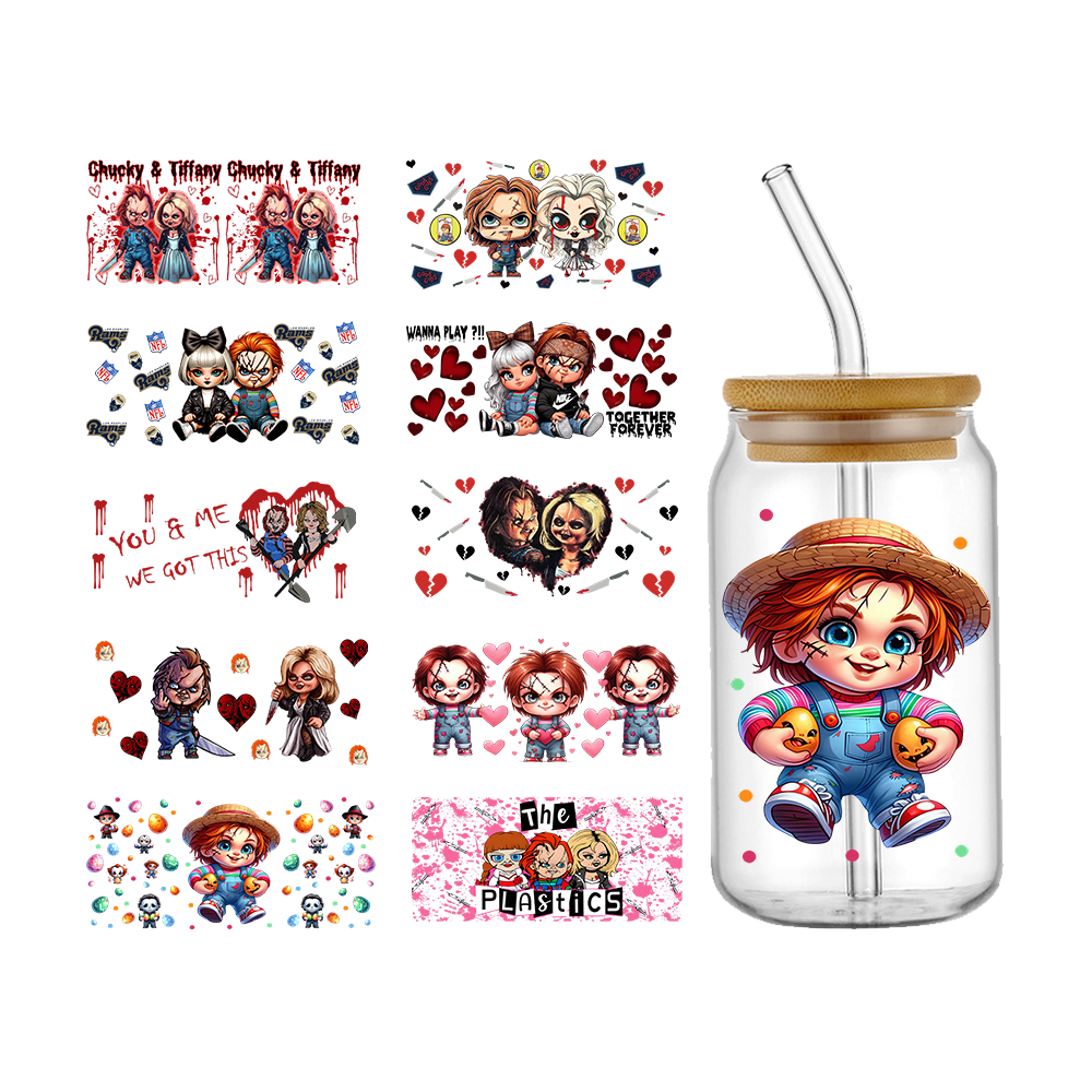 Wholesale high quality UV DTF stickers Custom uv dtf 16 20 40 oz glass packaging Transfer cup packaging