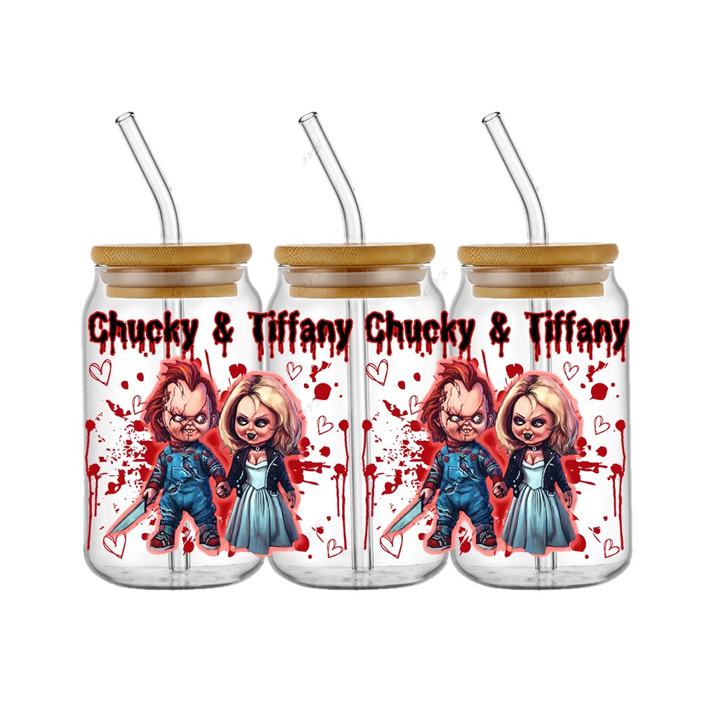 Wholesale high quality UV DTF stickers Custom uv dtf 16 20 40 oz glass packaging Transfer cup packaging