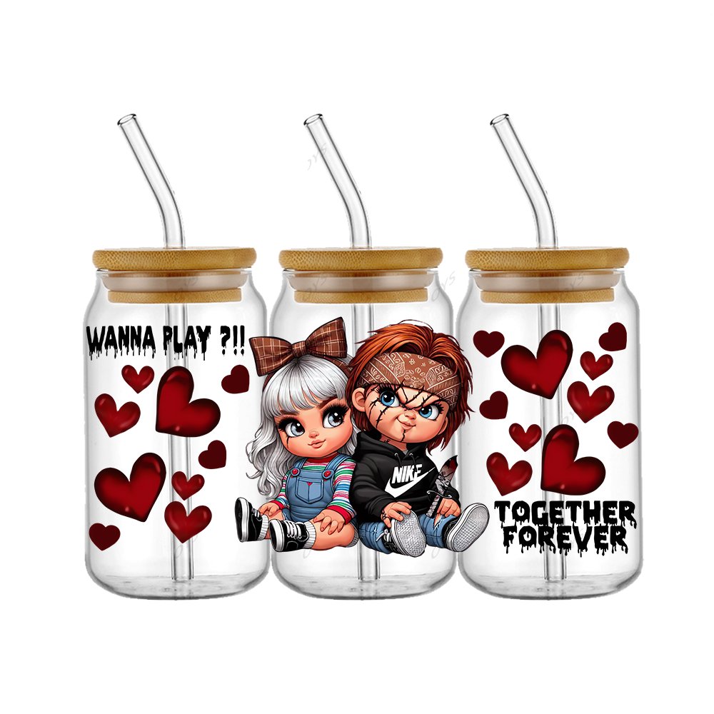 Wholesale high quality UV DTF stickers Custom uv dtf 16 20 40 oz glass packaging Transfer cup packaging