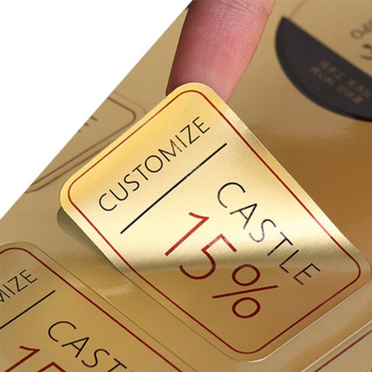 Promotional custom laptop stickers faster delivery friendly eco thermal label wholesale roll of stickers
