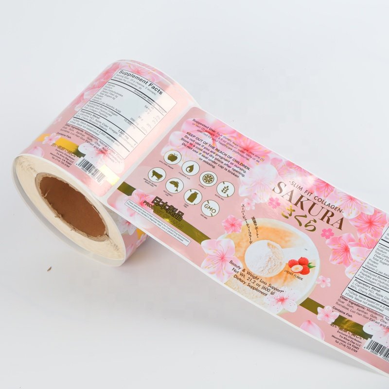 Custom Printed Self Adhesive Labelling Printing Sticker Label Custom Thank You Labels