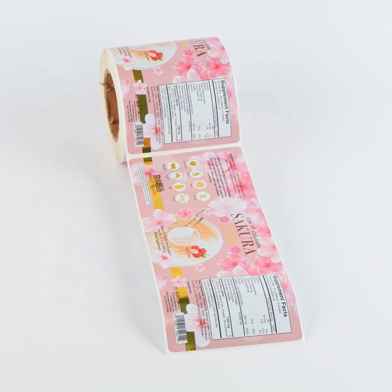 Custom Printed Self Adhesive Labelling Printing Sticker Label Custom Thank You Labels