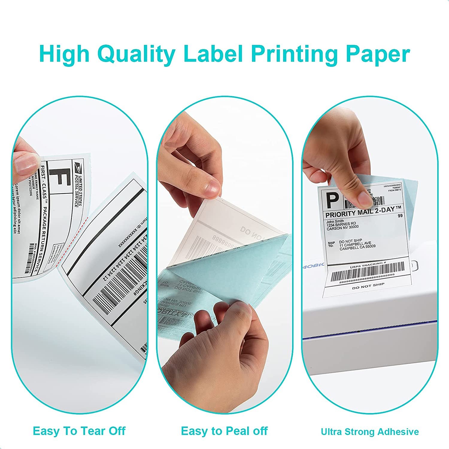 4"X6"Direct Thermal Labels 500Pcs Direct Thermal Printer shipping label Paper Compatible with Most Direct Thermal Printers