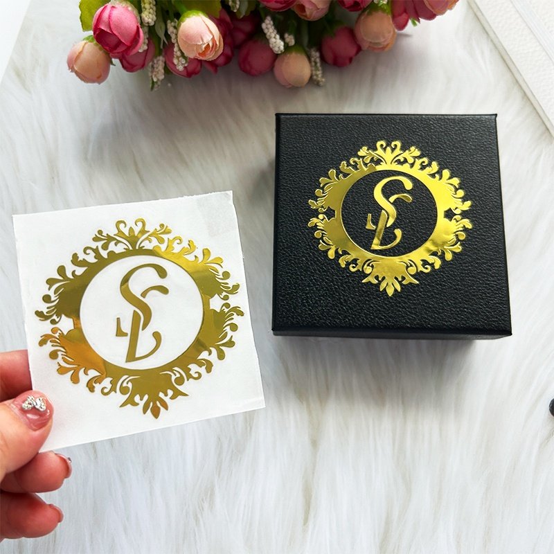 Multiple Use Custom Printing UV Transfer Sticker Die Cut Logo Metal Stickers Waterproof 3D Logo Metallic Stickers For Packaging