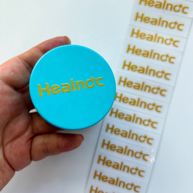 Multiple Use Custom Printing UV Transfer Sticker Die Cut Logo Metal Stickers Waterproof 3D Logo Metallic Stickers For Packaging