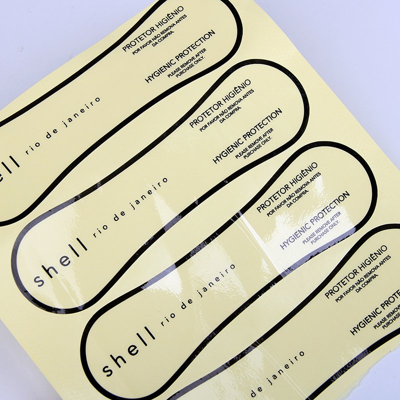 Sinicline custom Hygienic liners sticker for swimwear bikini PVC materials
